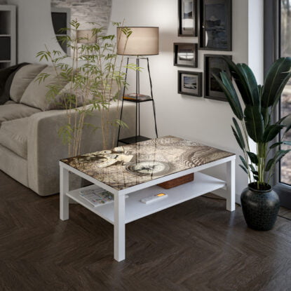 Стъклен плот за маси ikea 90х55см