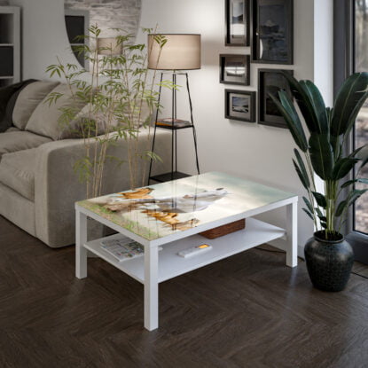 Стъклен плот за маси ikea 90х55см