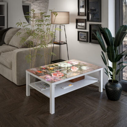 Стъклен плот за маси ikea 90х55см